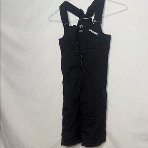 Kids FERA Vintage black snow bib overalls sz 4